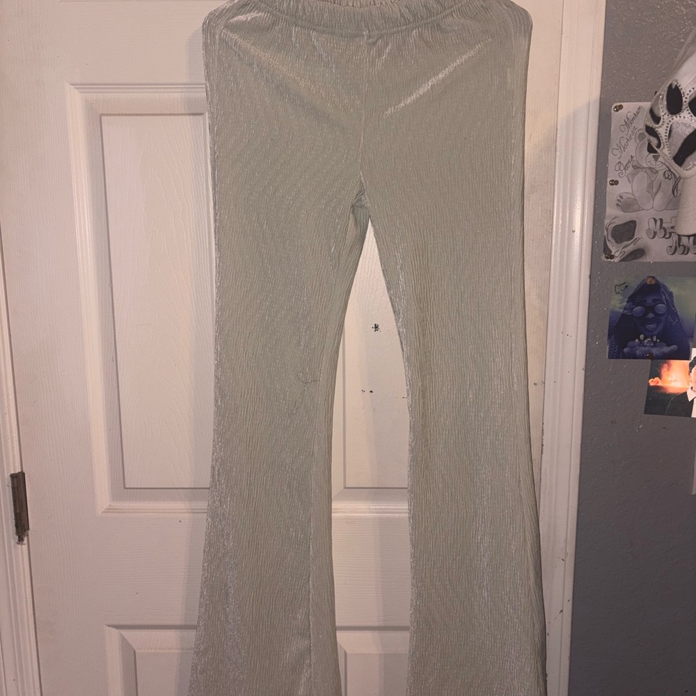 Forever 21 Metallic Silver Fabric